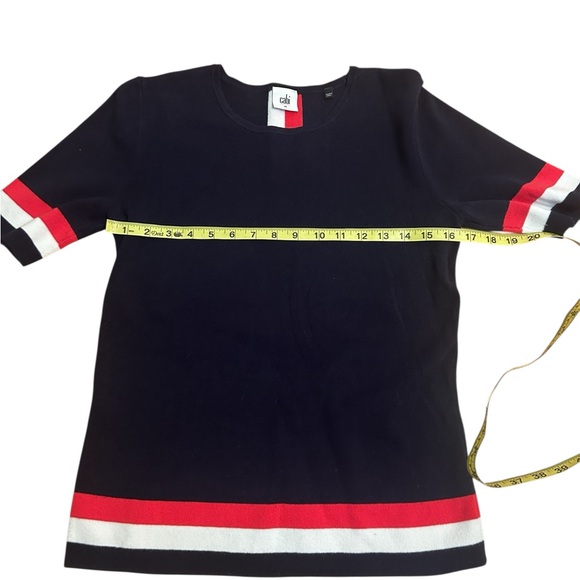 Cabi 5134 Hampton Shell Patriotic Sweater Top size women’s Medium - Picture 7 of 8